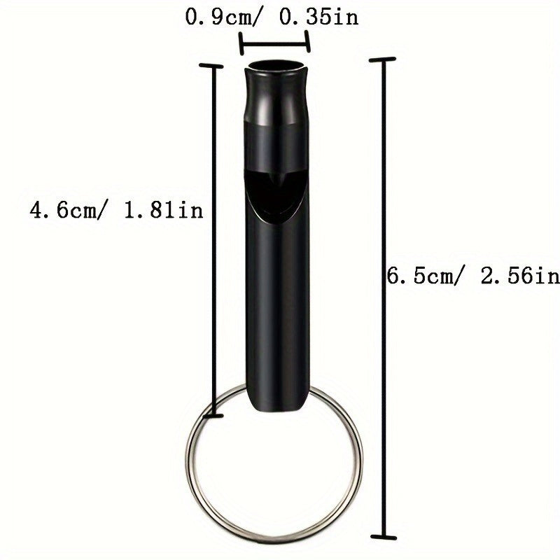 3 PCS Set Loud & Durable Safety Whistles with Keychains - Outdoor Whistles Suitable for Hiking, Camping, Hunting, Dog Training - Emergency Signaling Survival Devices
