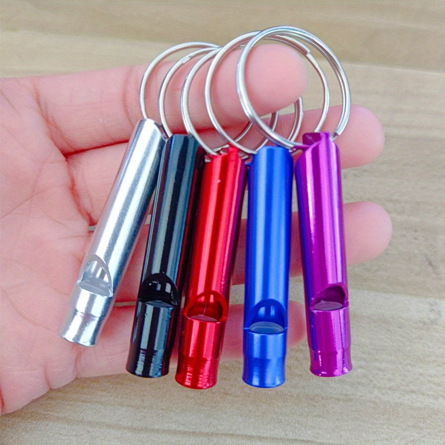 3 PCS Set Loud & Durable Safety Whistles with Keychains - Outdoor Whistles Suitable for Hiking, Camping, Hunting, Dog Training - Emergency Signaling Survival Devices