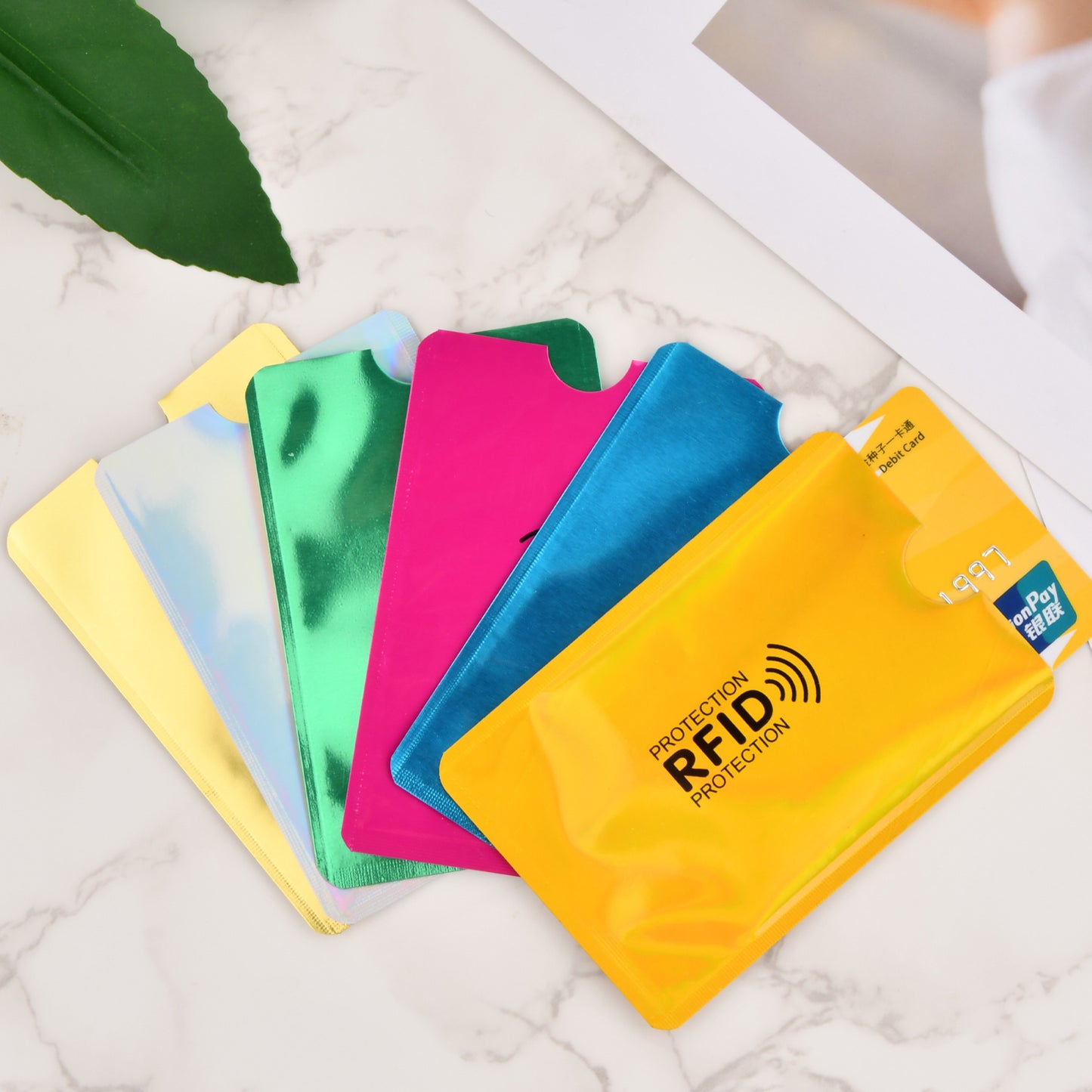 NEW 6 PCS Set RFID Shielding Card Holders, Theft-Resistant Sleeves for ID And Credit Cards Personal Security Accessories Protection Safety Tool Sets