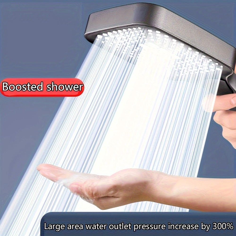 Large area shower spray Silvery head with 3 adjustable modes, high-quality high-pressure water-saving flow shower faucet, nozzle, bathroom accessories, Christmas/Halloween Gift Decoration