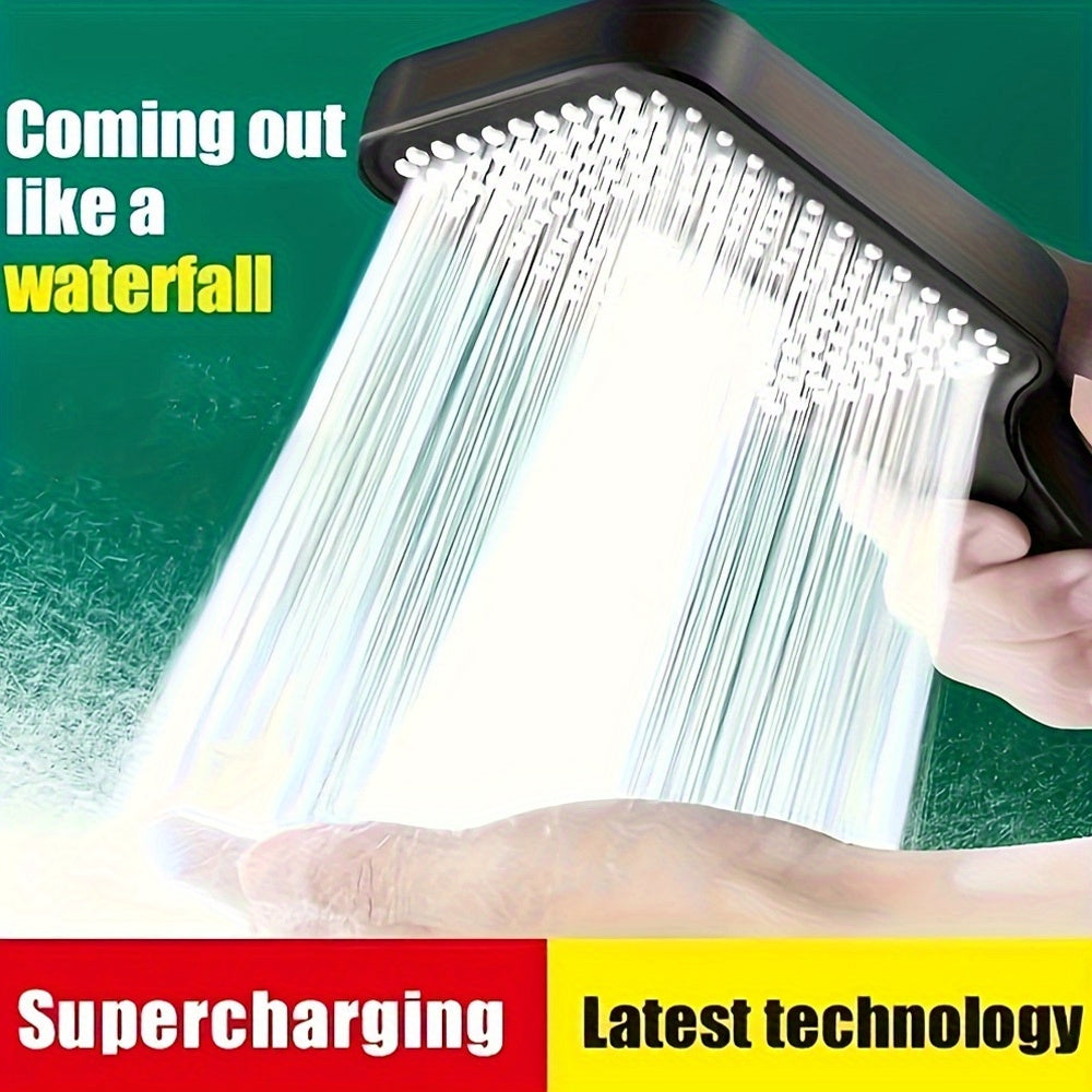 Large area shower spray Silvery head with 3 adjustable modes, high-quality high-pressure water-saving flow shower faucet, nozzle, bathroom accessories, Christmas/Halloween Gift Decoration