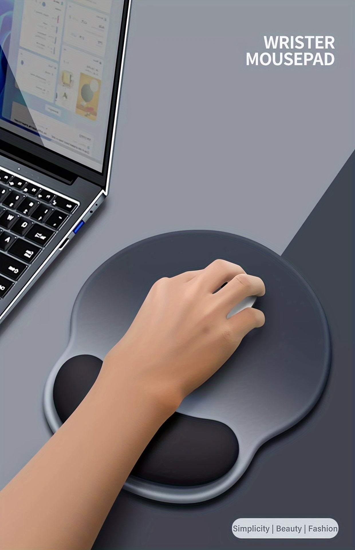 Top Quality Mouse Pad, Wrist Protector, Keyboard, Game Controller, Mouse Pad, Silicone Wrist Massager Support, Office Supplies, Computer Additions