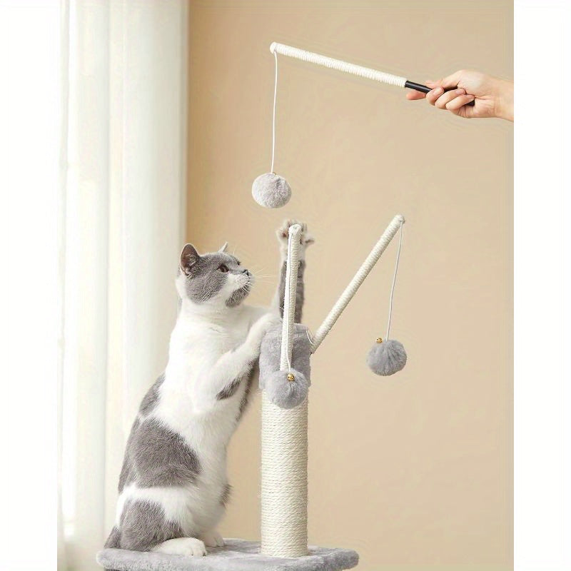 Cat Tree Tower,  for Indoor Cats, Kittens Tall Cat Tree Large Climbing Tower Kitten Scratching Post Condo Activity Centre Pets Toys