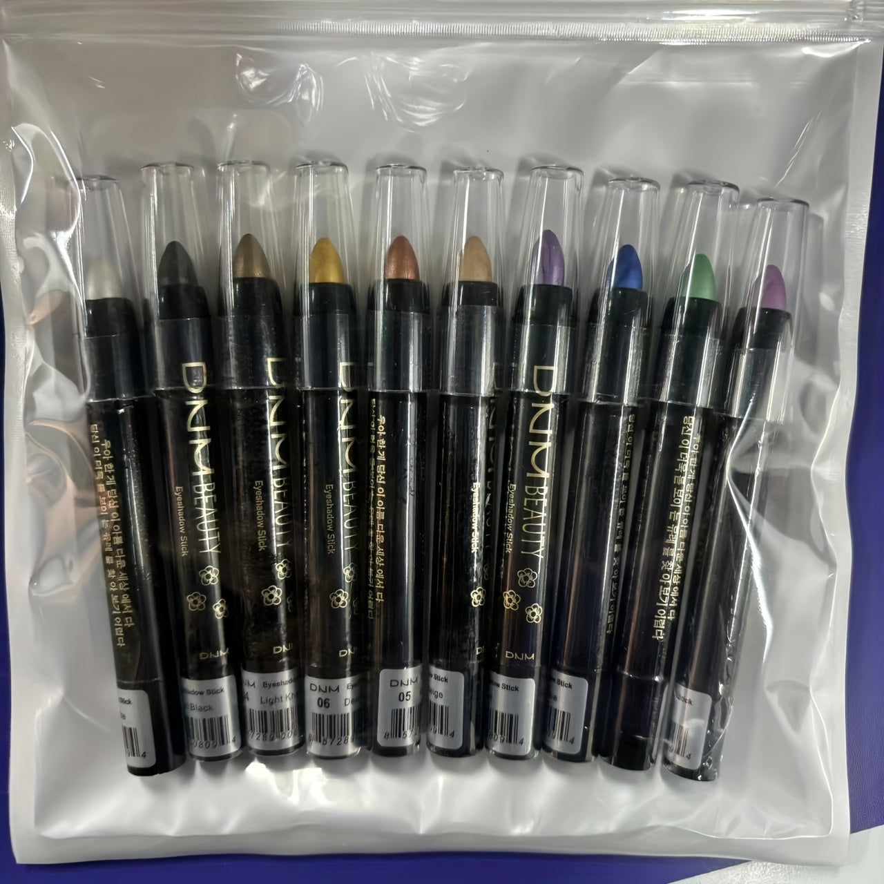 10 Color Waterproof Eye Makeup Color Pearlescent Pen High Light Stick Silkworm Lying Pen/Rotating Smoky eye shadow Pearlescent Matte eye shadow Pen