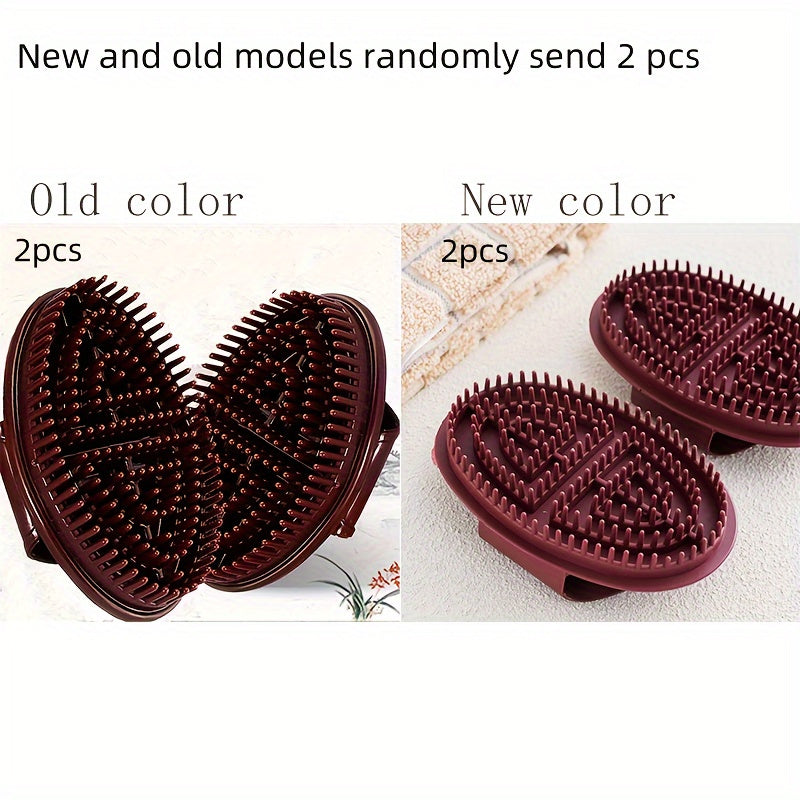 2 PCS Set Chakra Massage Brush - Manual Full Body, Alcohol-Free, No Batteries Needed, Handheld Massager with Dual-Sided Design | Non-Electric Massager, Personal Massager