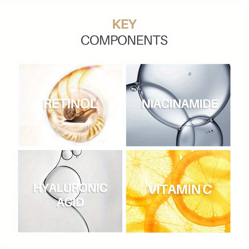 100ml 3.38Oz/ 99% Snail Mucin Hydrating Serum for Facial Care, Enriched with Collagen, Hyaluronic Acid, And Vitamin E, Provides Deep Moisture And Firms The Skin Using Plant Squalane