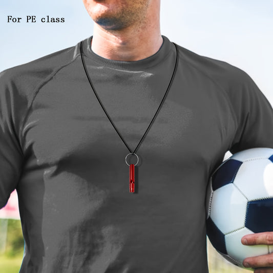 50 PCS Set Aluminum Alloy Emergency Survival Whistles with Keychains - Multicolor Loud Whistles for Camping, Hiking, Sports, Dog Training, and Outdoor Activities - Durable