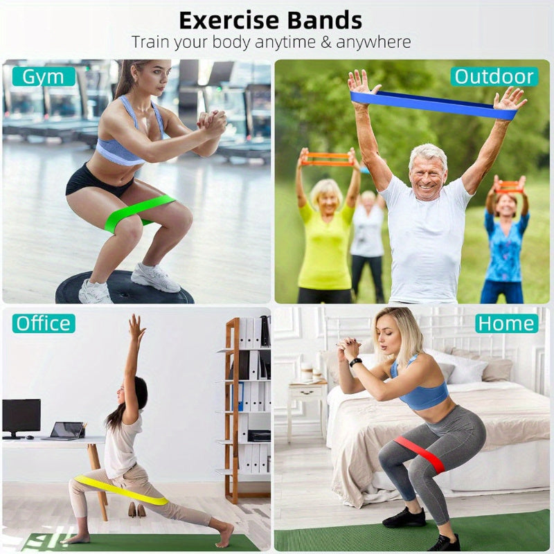 3 PCS Set Home Gym Resistance Bands for Fitness, Targeting Glutes, Legs, Pilates, Body Stretching, And Strength Workouts Home Gym Accessories Sports Supplies