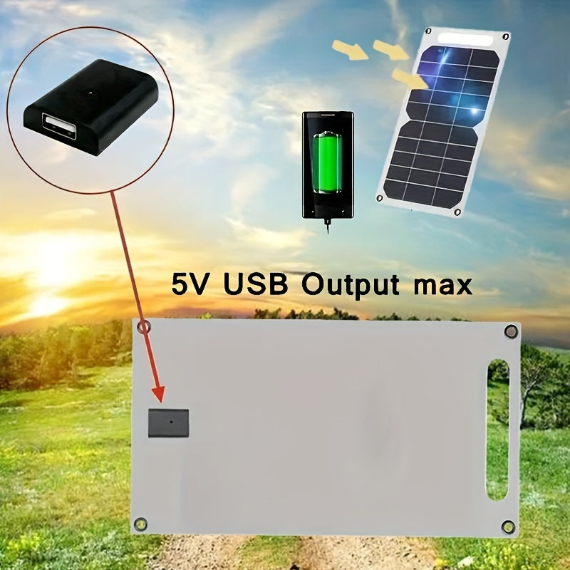 30W Survival Solar Panel with 5V USB, Portable Solar Charger, Featuring Safe And Stable Charging, Suitable for Outdoor Power Supplies, Emergency Phone Charging, And RV Charging During Camping