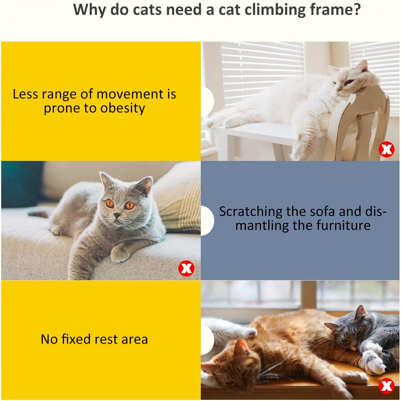 Cat Tree 145cm Stable Cat Scratching Post For Cats Multi-Level Cat Climbing Tower With Posts Fully Wrapped In Suitable Houses For Kitty Kitten Play Scratching Post Stable Sleeping Playing Lounging Indoor