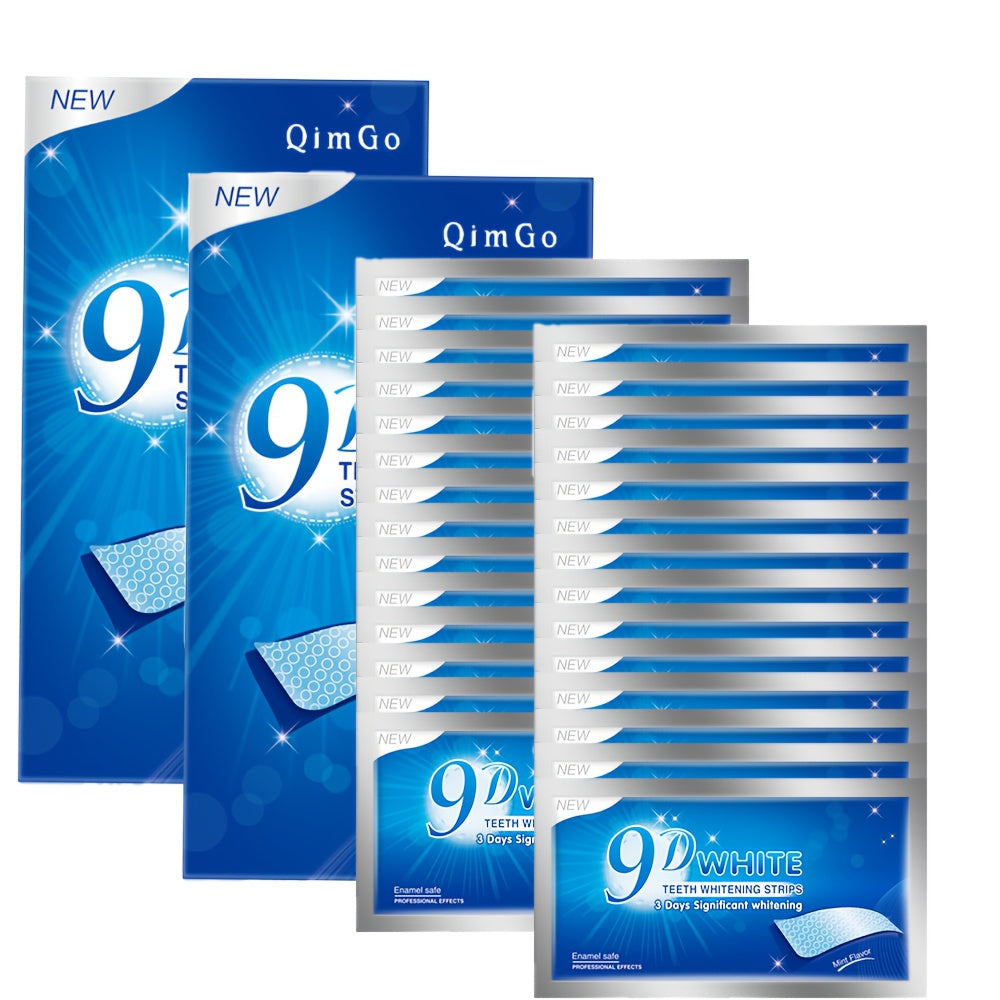 56pcs/28 pairs 9D Teeth Strips Set, Safe and, Removes Dirt, Brightens Teeth