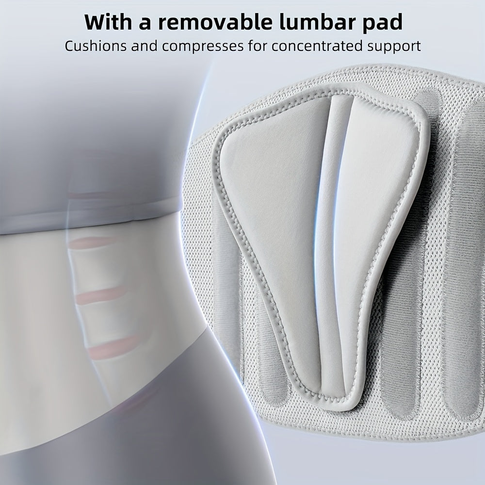 S-3XL Plus Size Lower Back Support Brace Featuring a Lumbar Pad Designed for Both Men And Women, with an Adjustable And Breathable Support Belt That Includes a Bionic Support System.