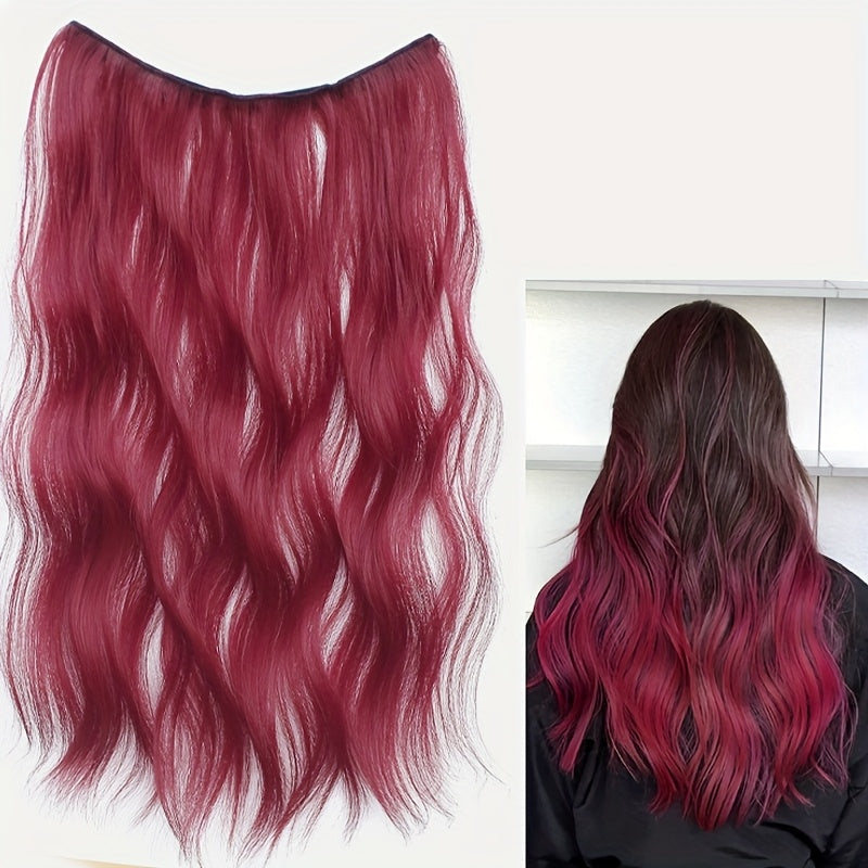 15 Colors 55.88cm Women's 22-Inch Long Curly Wave Synthetic Hair Wig - Brown/Red Blonde Purple/Pink/Pinkish-Red/Purple/Pink/Pinkish-Women Hair Extensions