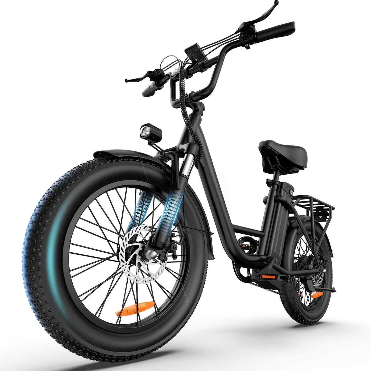 E20 Pro All-Season Electric Bike - 50.8cm Tires for Snow/Sand/Urban | 48V 13Ah Extended Range Battery | 250W High-Efficiency Motor | Colorful LCD Display | Adventure-Ready Design | High-strength Frame