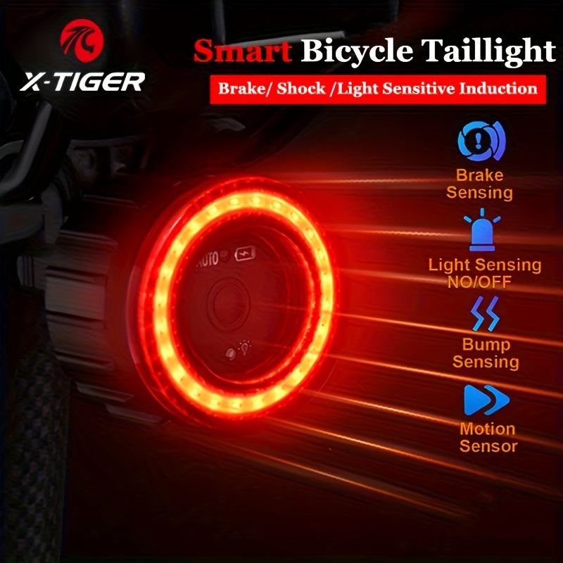 NEW Arrivals LED Charging Cycling Taillight Set with Smart Auto Brake Sensing for Bicycles