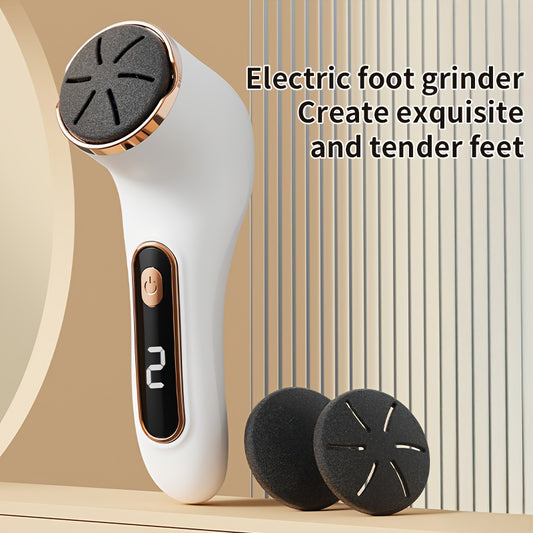 Electric Feet Callus Removers Rechargeable, Portable Electronic Foot File Pedicure Tools, Electric Callus Remover Kit, Professional Pedi Feet Care for Dead Skin, Hard Cracked Dry Skin Ideal Gift Electric Foot Repair Machine