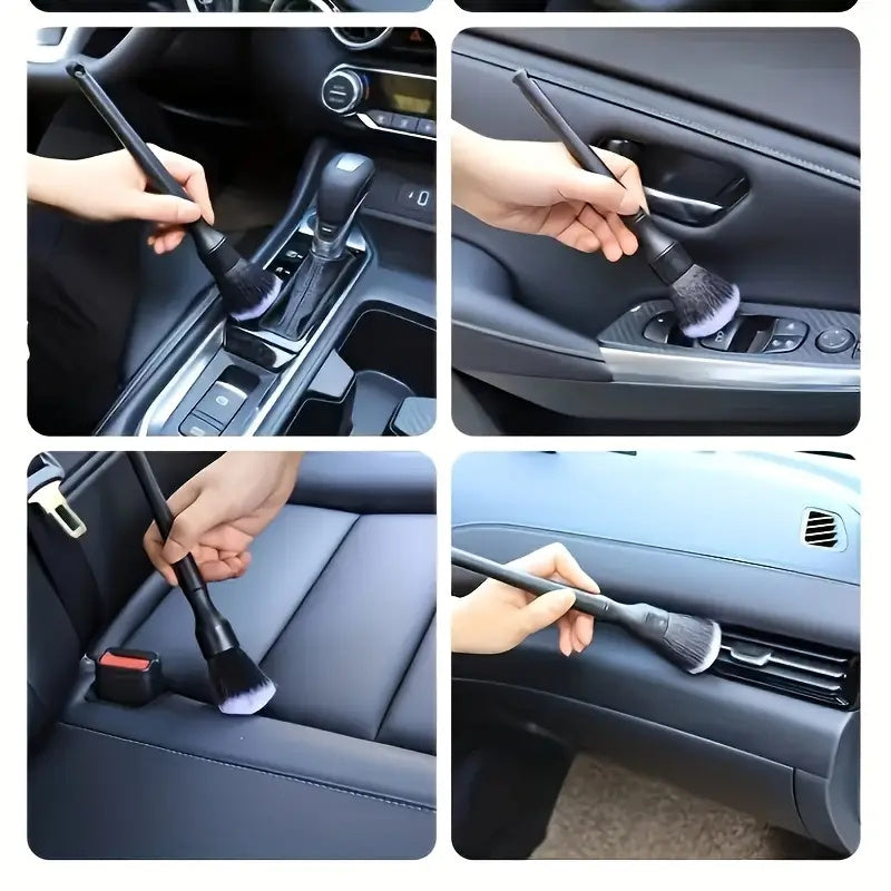 NEW Car Interior Detail Brush, Home Cleaning Dusting Brush, Computer Keyboard Jewelry Dusting Cleaning Brush, Soft Bristle Cleaning Brush, Dust Removal Tool, Car Interior Cleaning Brush, Car Dashboard Dusting Brush, No Batter