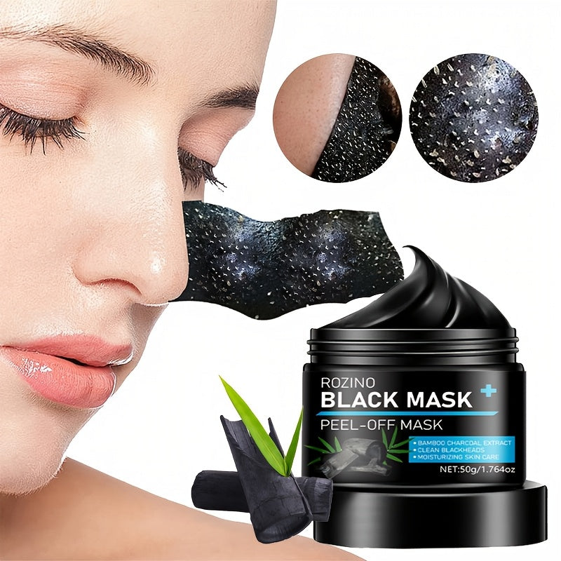 Bamboo Charcoal Instant Cleansing & Long-Lasting Oil Control: Off Mask 50g. Formulated with Jojoba Oil, Lemongrass, and Other Skincare Ingredients for Powerful Absorption. Dries Quickly Upon Application, Instantly Cleanses Po