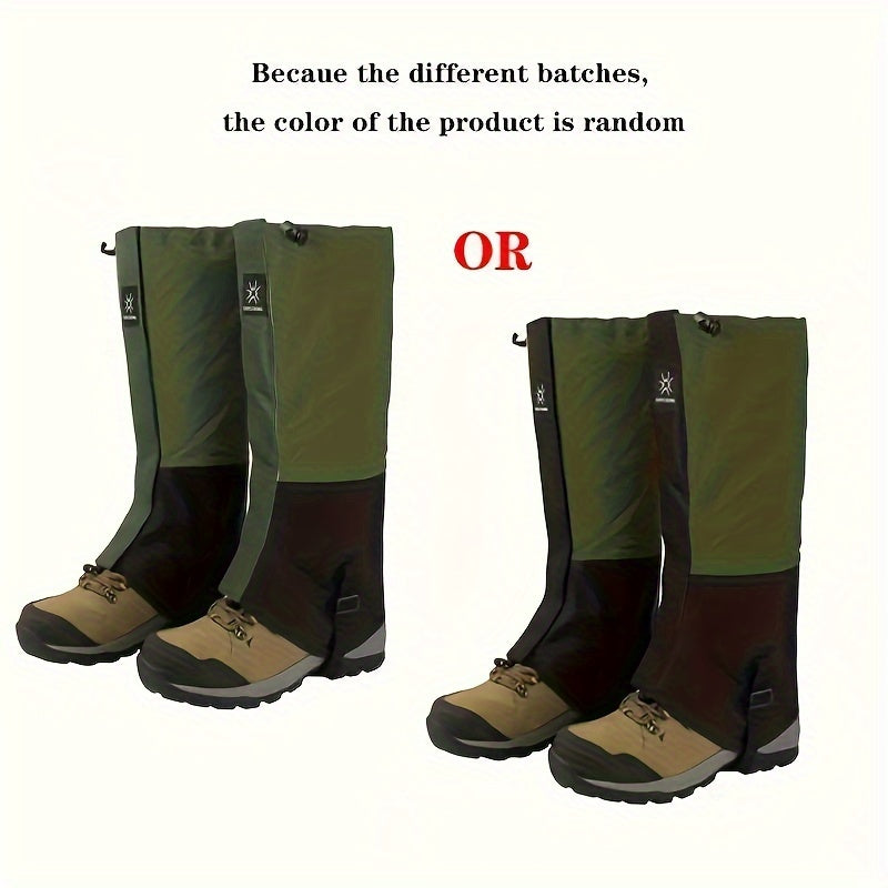 Outdoor Leg Protectors Suitable for Everyone - Advanced for Hiking, Hunting, Camping, Skiing, Desert Walking, And Mountaineering with Breathable Gaiters for Men And Women - Adjustable Fit for Ultimate Comfort - 1 Pair