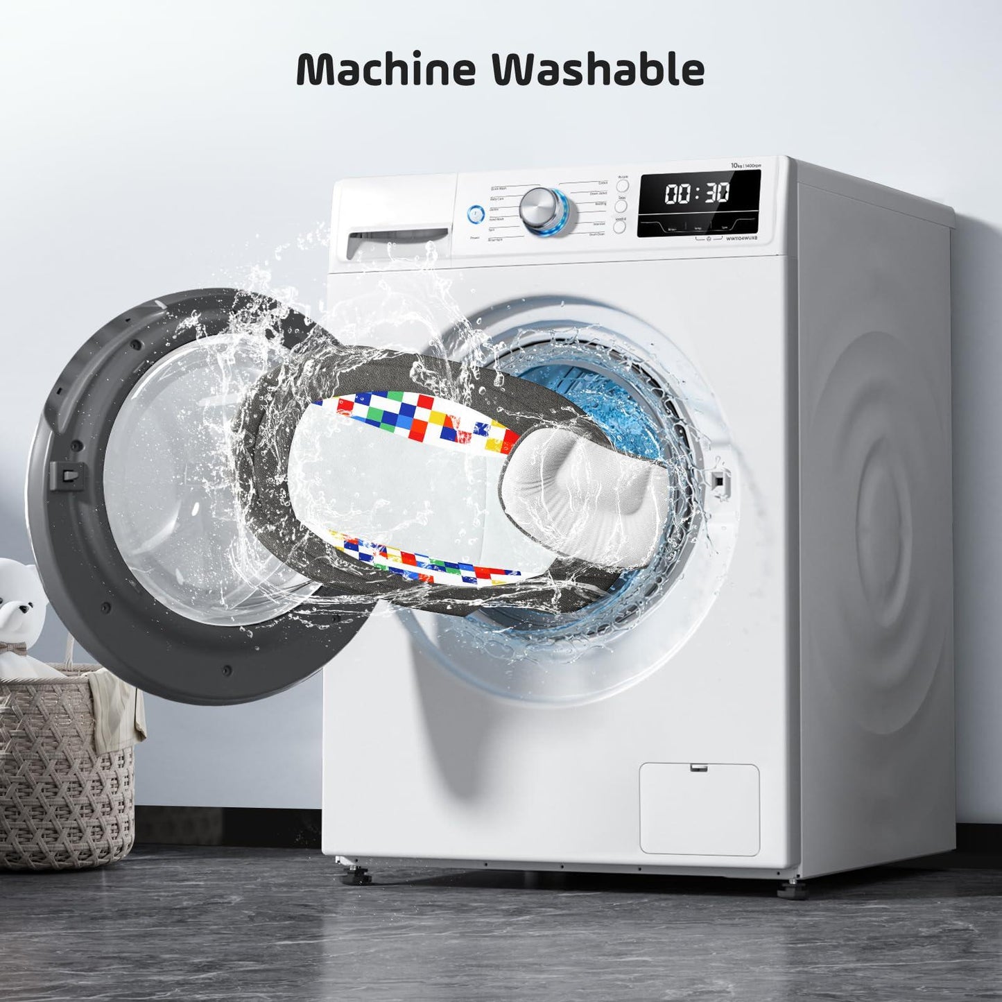 NEW Arrivals Baby Bouncer Chair for Infants, APP Remote Control Baby Swing with 5 Point Safety Harness 5 Swing Speeds 3 Timers and 10 Music, Automatic Rocker for Newborn 0-6 Month Max 9 kg