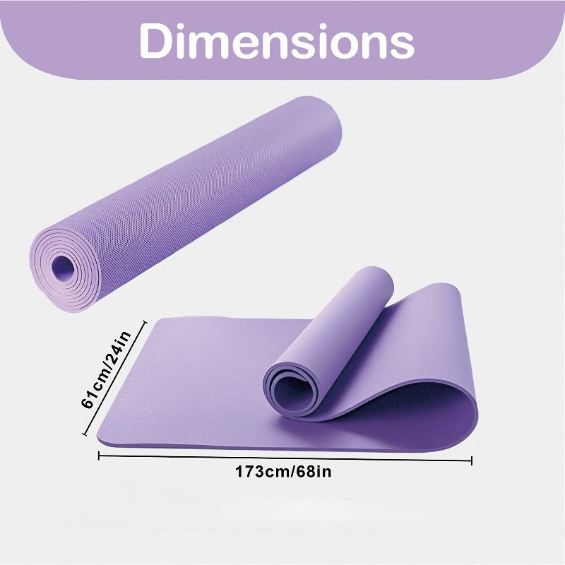 New Home Gym 3mm Professional Durable Unisex Mat, Home Fitness Pilates Floor Exercise Mat, Pilates Mat, Non-Slip Widened Pilates Mat, Thick and Wide Pilates Mat, Fitness Mat, Thick Pilates Mat, Thick Fitness Mat, Home Fitness