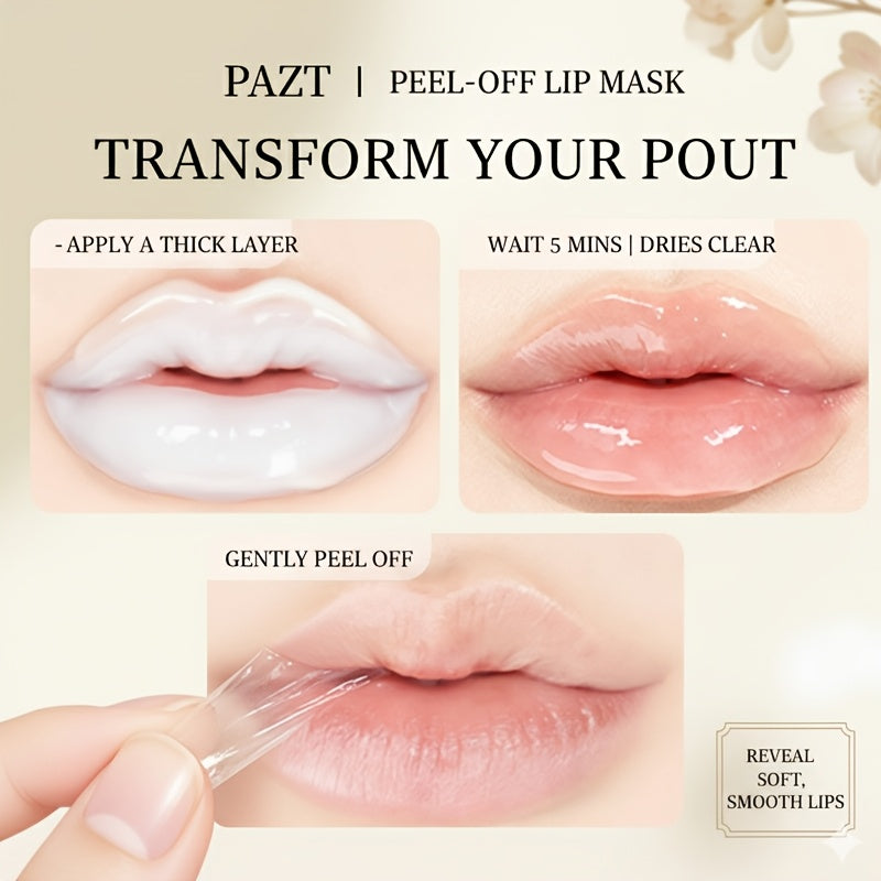 Collagen Tightening -Off Lip Mask | Waterproof, Non-Staining, Natural Plant-Based Formula, Prevents Cracking, Dryness, Dullness, Peeling, and Roughness, 72-Hour Moisturizing, Portable and Easy to Use, Suitable for All Genders