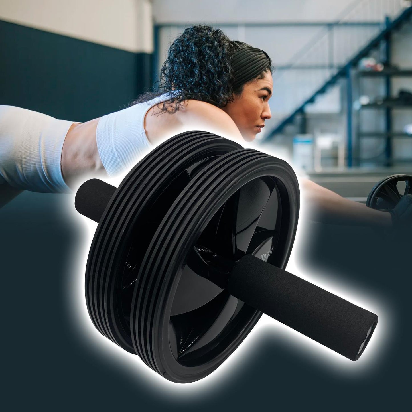 4 in1 Home Gym Kit Yoga AB Roller Wheel Push Up Bars Rope Bands Workout Set Women Men Home Gym Accessories