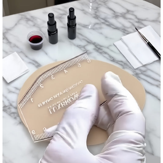 5 PCS Set Reusable Eyebrow Ruler Templates for Tattooing, Embroidery, And Shaping Eyebrows - an Ideal Tool for Accurately Measuring Eyebrows, Perfect for Beginners.