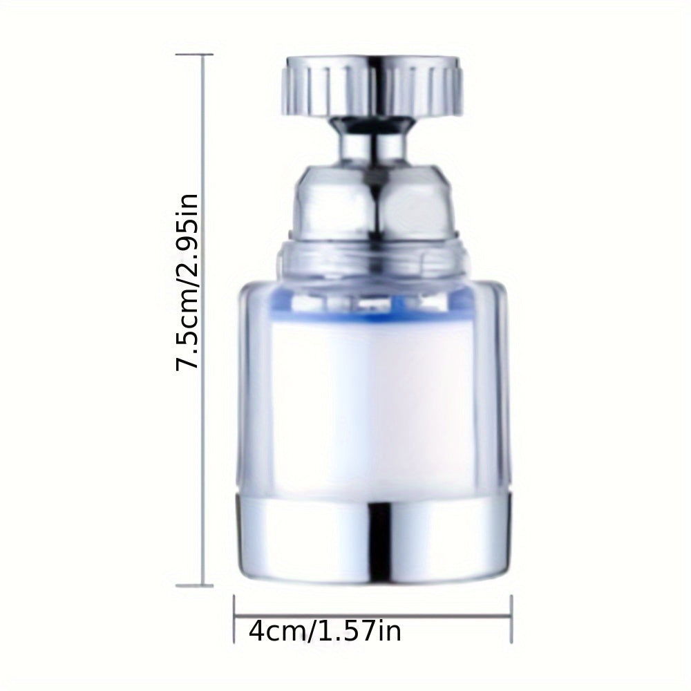 10 PCS Set Water Purification Faucet with 9 Replaceable Filter, Splash-Proof Faucet Sprayer Head with Filter, Swivel Faucet Water Filter Extender, House Bathroom Water Filtration System