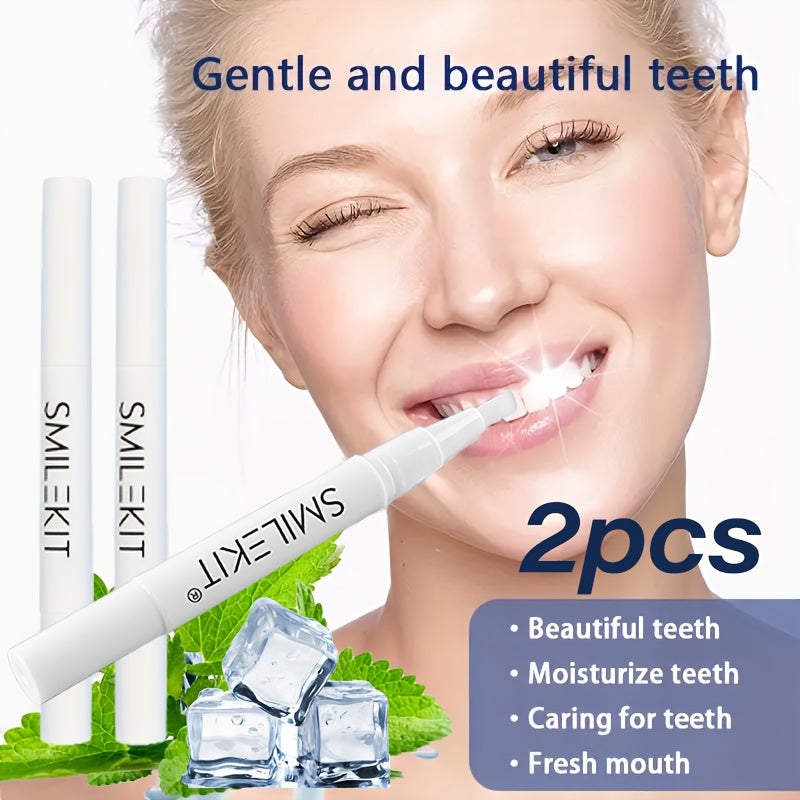2pcs*2ml Whitening Toothbrush Pen Instant Use No-Brush Teeth Cleaning Pen