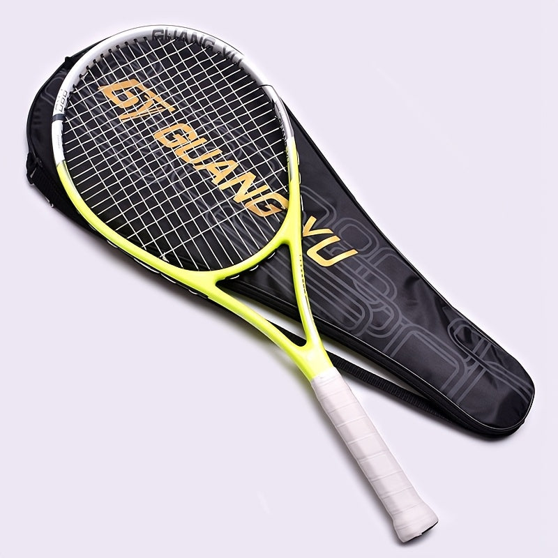 NEW Arrivals 3PCS Set 3 Colors PRO 87 Carbon Fiber Tennis Racket + Bag + Free Ball - High-Elasticity Lightweight Adult & Youth Beginner/Advanced Racquet, Balanced Weight Design for Fast Swing Speed, Ideal for Training, Tourna