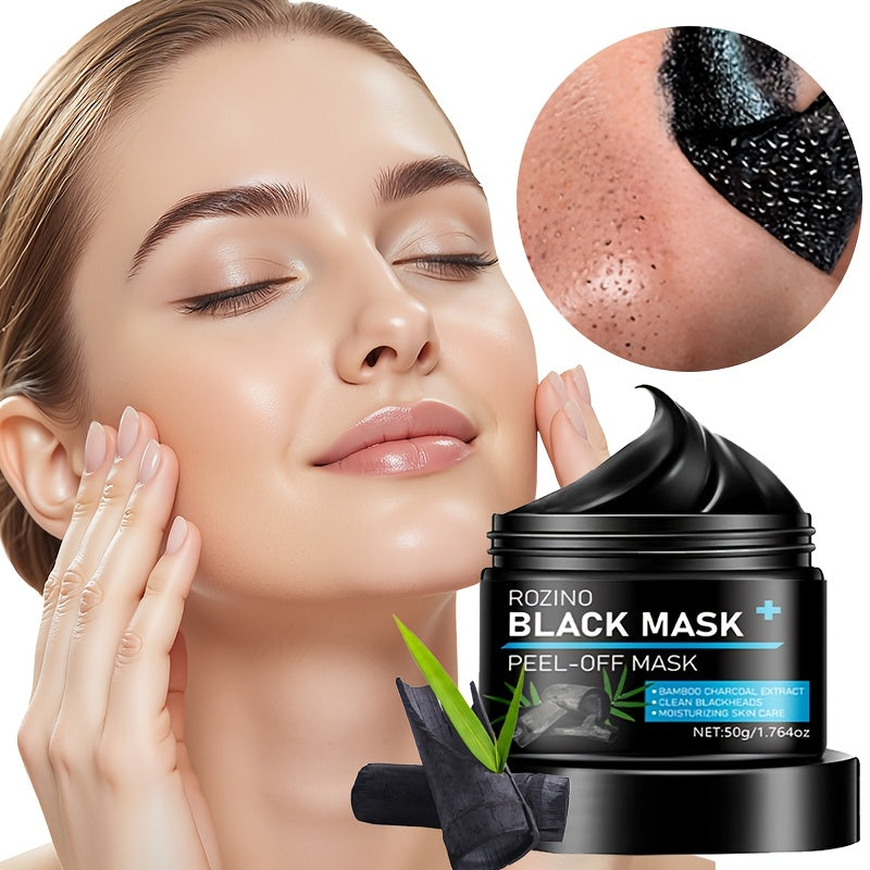Bamboo Charcoal Instant Cleansing & Long-Lasting Oil Control: Off Mask 50g. Formulated with Jojoba Oil, Lemongrass, and Other Skincare Ingredients for Powerful Absorption. Dries Quickly Upon Application, Instantly Cleanses Po