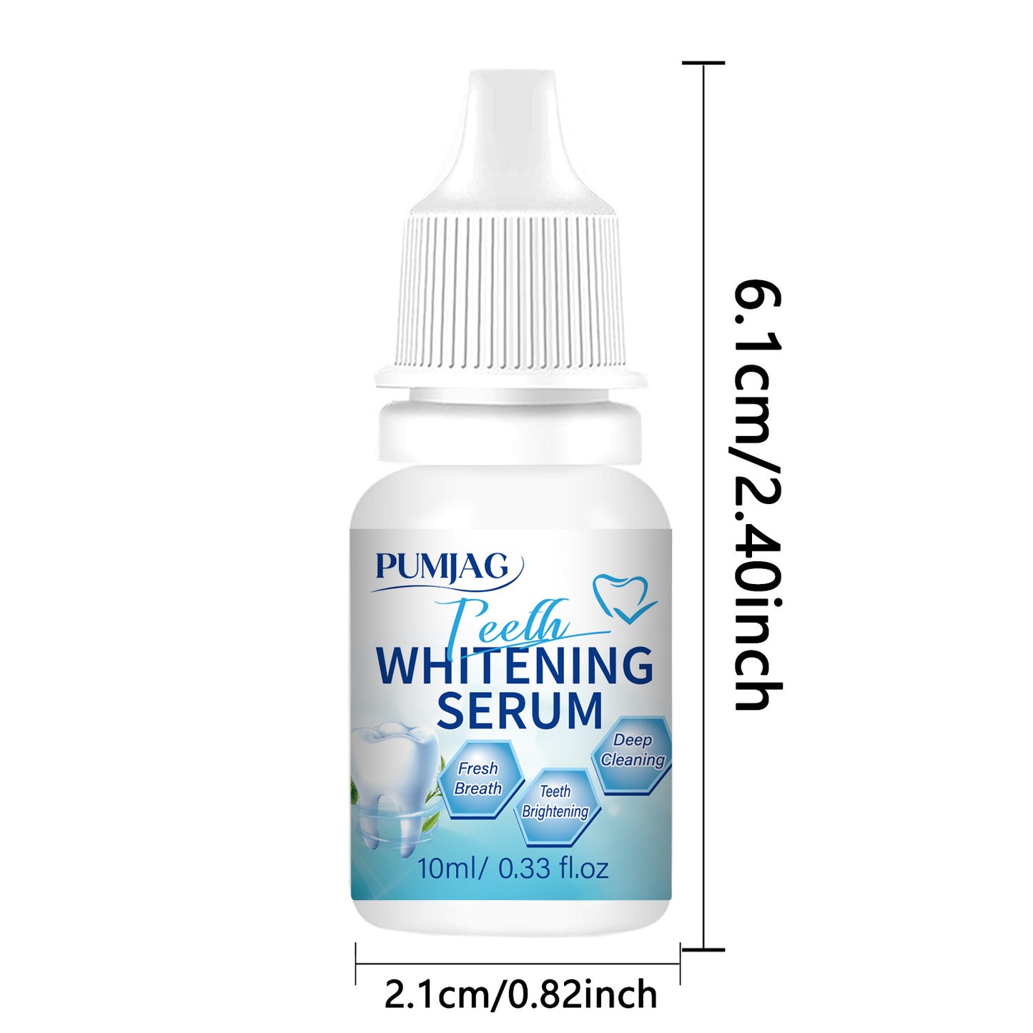 Teeth Whitening Serum, Mint Flavor, Fast Acting Teeth Whitening Serum, Prevents Plaque By Brushing, Deep Cleaning Formula Teeth Whitening Gel, Confidence To Reveal Snowy Teeth, Suitable for Men and Women, 10ml
