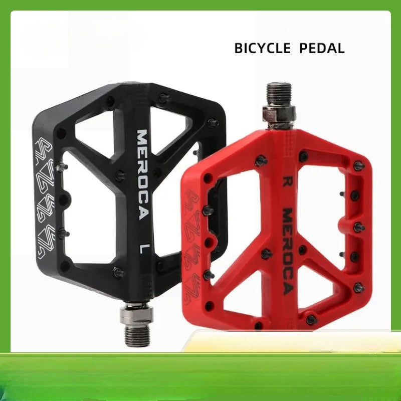 Bicycle Pedal Fiber Widened Nylon Fiber Ultralight Seal Du Bearing BMX Mtb Bicycle Pedals Accessories