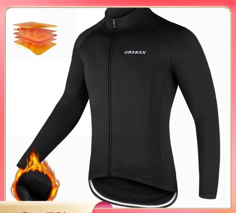 Winter Warm Cycling Jacket Mountain Bike Jacket Cycling Jersey Long Sleeve Cycling Jersey Ciclismo Jacket Unisex