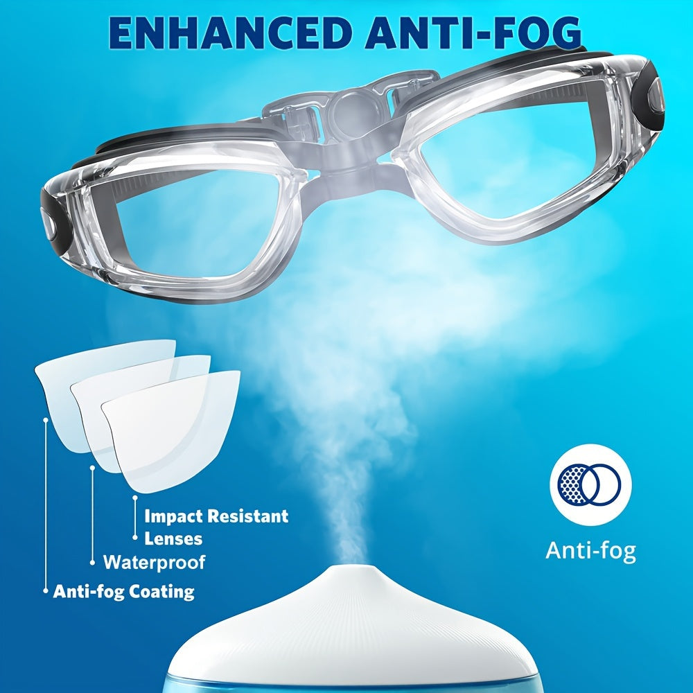 Professional Anti-Fog And Waterproof Adult Adjustable Swimming Goggles for Men, Women, And Teenagers, Designed for Training Swimming Accessories
