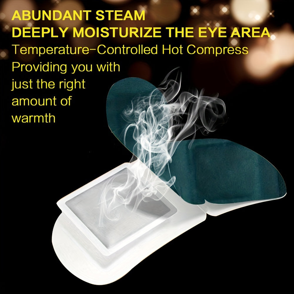 NEW Arrivals 20 PCS Set Lutein Steam Eye Mask - Warm Moist, Light-Blocking & Moisturizing, Convenient for Office & Travel, No Electricity Needed, Ideal for Eye Protection