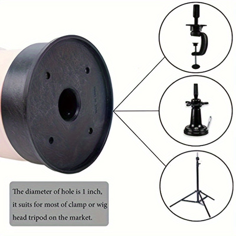 Mannequin Head for Wig Display & Training - Perfect for Hairdresser Practice, Eyewear Showcasing, and Makeup Application