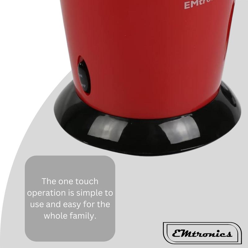 UK Plug  Electric Popcorn Maker - Red