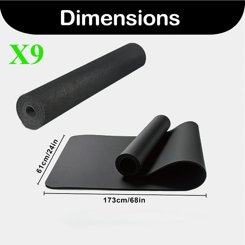 New Home Gym 3mm Professional Durable Unisex Mat, Home Fitness Pilates Floor Exercise Mat, Pilates Mat, Non-Slip Widened Pilates Mat, Thick and Wide Pilates Mat, Fitness Mat, Thick Pilates Mat, Thick Fitness Mat, Home Fitness