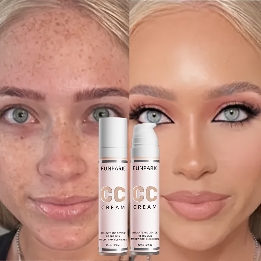 CC Cream, Cover Freckles and Wrinkles, Create Flawless Skin, Whitening Brightening Cream Light Texture, Easy to Apply, Long Lasting Makeup Concealer Women Beauty Salon Spa Accessories Cosmetic Supplies