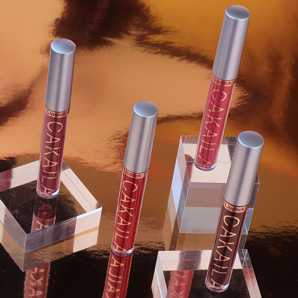 10 PCS Set Matte Lip Gloss Lipstick Set, Long-Lasting Waterproof Non-Stick Cup, Non-Fade Liquid Velvet, Red Shades, All Skin Types, Adult Use, Matte Finish, Beauty Personal Care