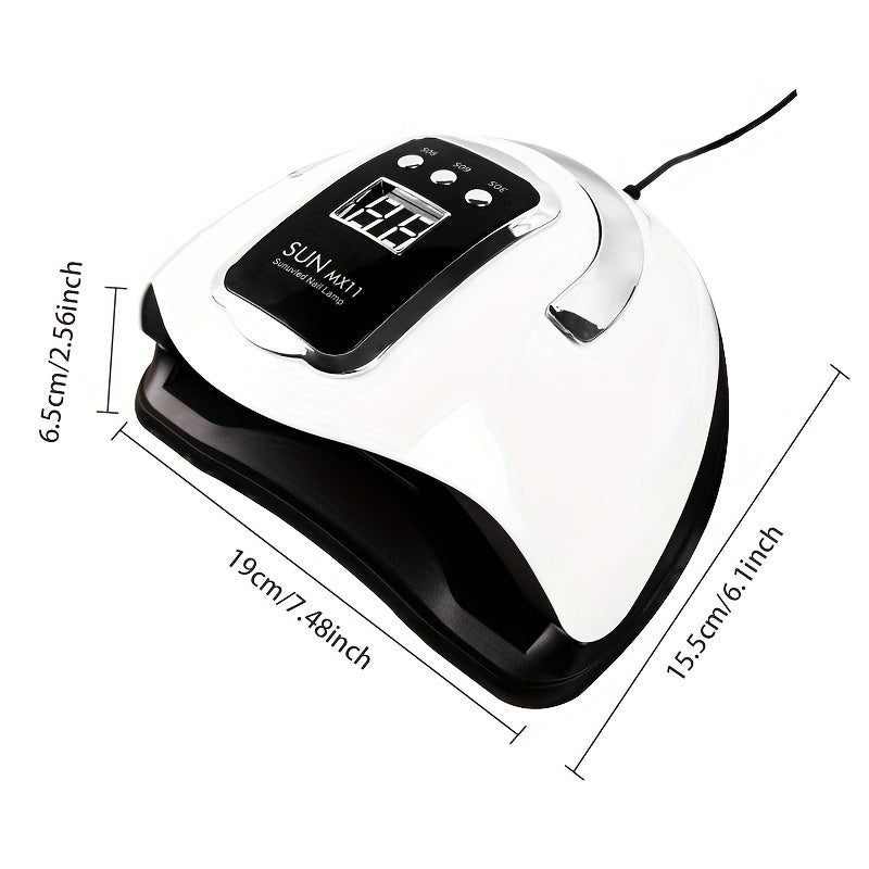 Professional Quick-Dry /LED Nail Lamp - /LED Light Machine for Fast Gel Polish, LCD Display & Operation (Adapter-Free) - & Salon Use, Low-Power /Blue Light for -Free Nail Hardening, No Odor