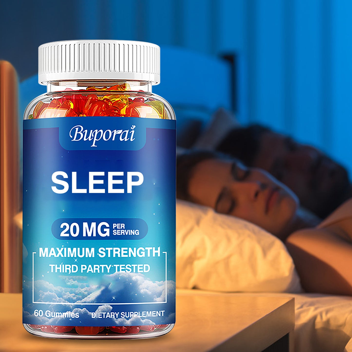 Sleep 20mg - Menopausal Supports Your Healthy Sleep Period Cycle and Improves Overall Sleep Quality, Relieves Stress and Anxiety, Menopausal Use, Feminine Care, Regulate PH Balance - 60pcs