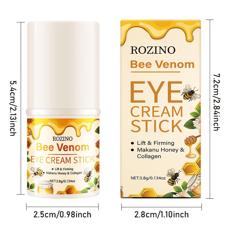 Bee Venom Collagen Instant Lifting Under Eye Cream - Deep Moisturizing & Dark Circles, Hypoallergenic, All Light Beige Types, Unisex Adult Skincare for Puffiness & Wrinkles, No Power Needed, Skincare Routine, Sleek Packaging