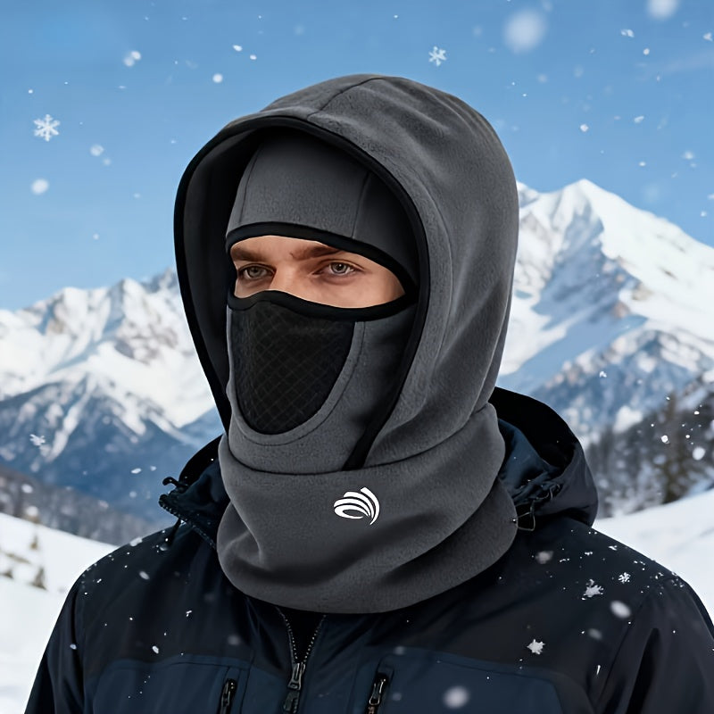 Men's Thermal Face Mask  - Full Face & Neck Coverage Winter Skiing, Snowboarding, Outdoor Activities - Cold Weather Beanie Hooded Cover for, Commuting - Warm for Cold Seasons Sports Apparel Accessories