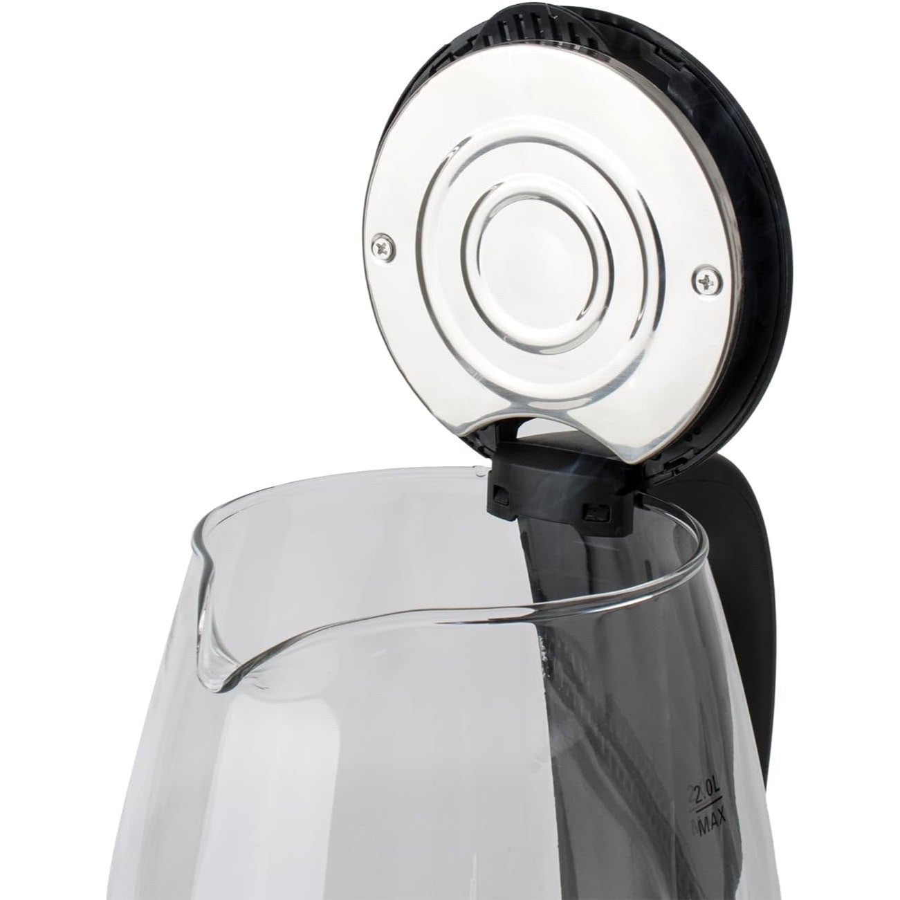 Electric Glass Kettle – 2L Fast Boil, -Free with Blue LED & Boil-Dry Protection
