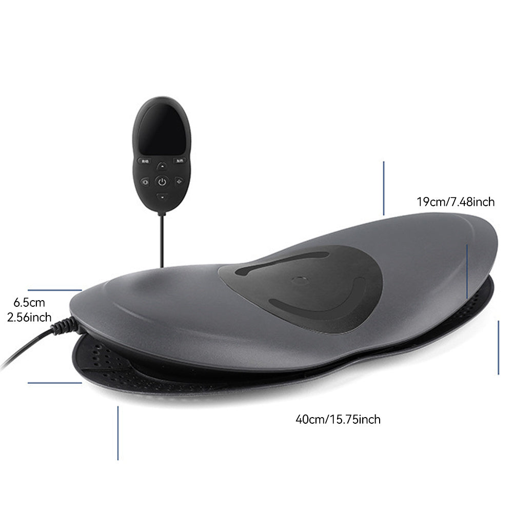 Portable Massager, an Intelligent Massager Suitable for the Waist, Buttocks, Legs, and Back, With Heating and Vibration Modes, USB Charging, and an Auxiliary Board That Can Be Used on Both Soft and Hard Surfaces. It Is the Pe