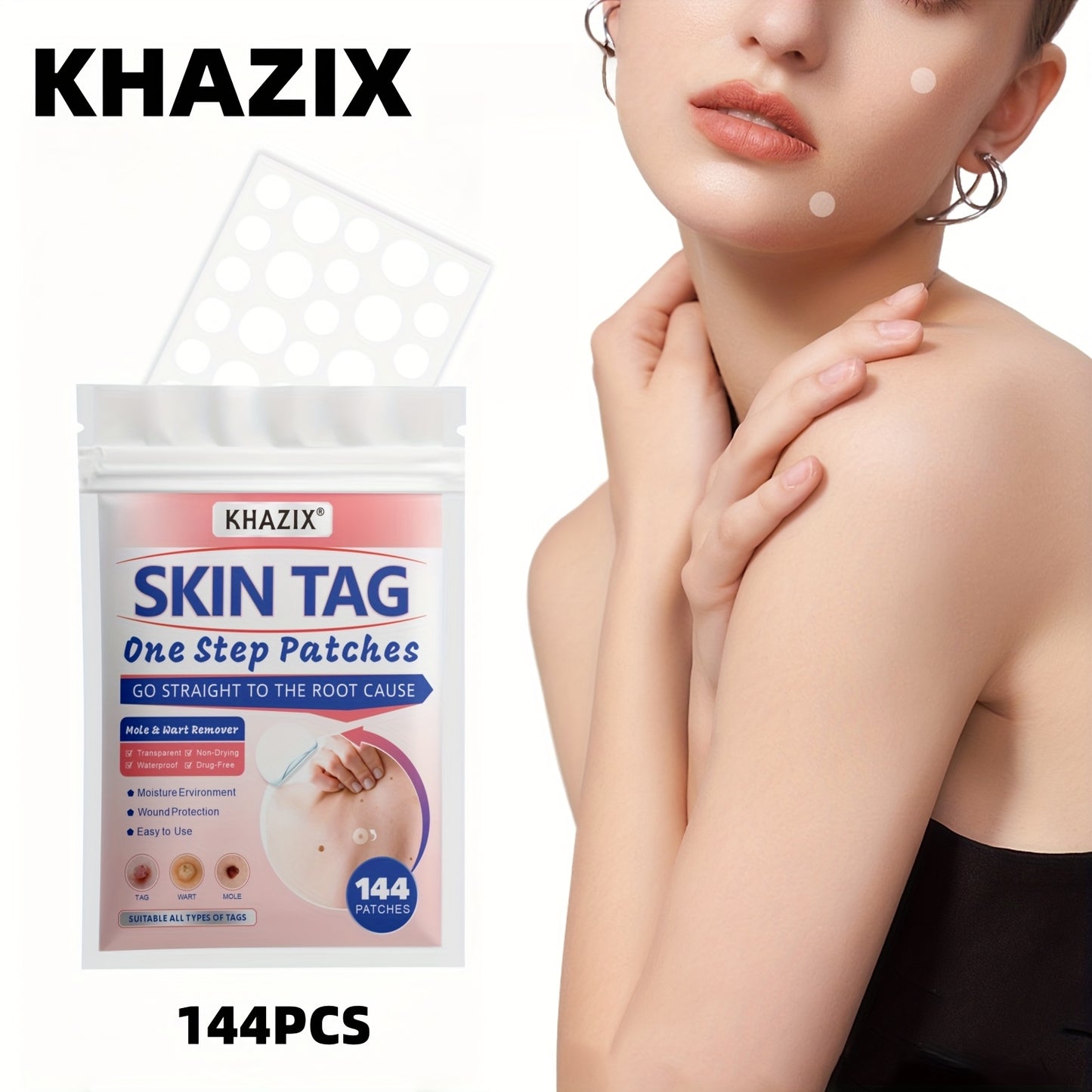 144 PCS Set of Invisible Hydrocolloid Patches - Blemish And Pimple Cover Stickers for The Face, Gentle And Non-Irritating Women Men Skin Care Tools Sets