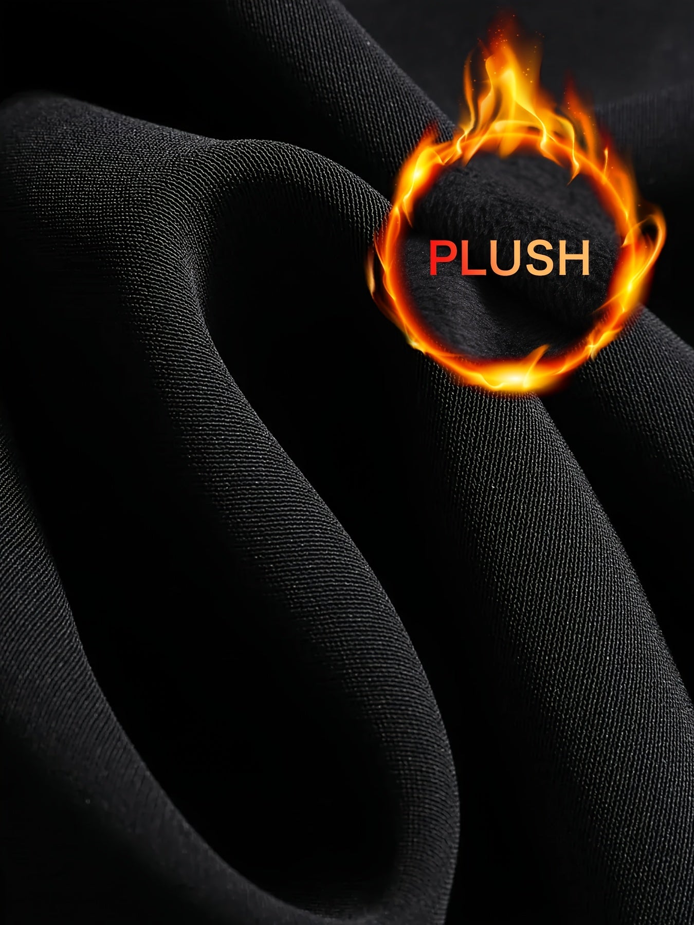 2 PCS Set Men's Thermal Underwear with Fleece Lining, Suitable for Winter Hunting, Outdoor Skiing, And Winter Sports Training, Featuring a Fitted Crew Neck Long Sleeve Top And Long Pants As Base Layers.